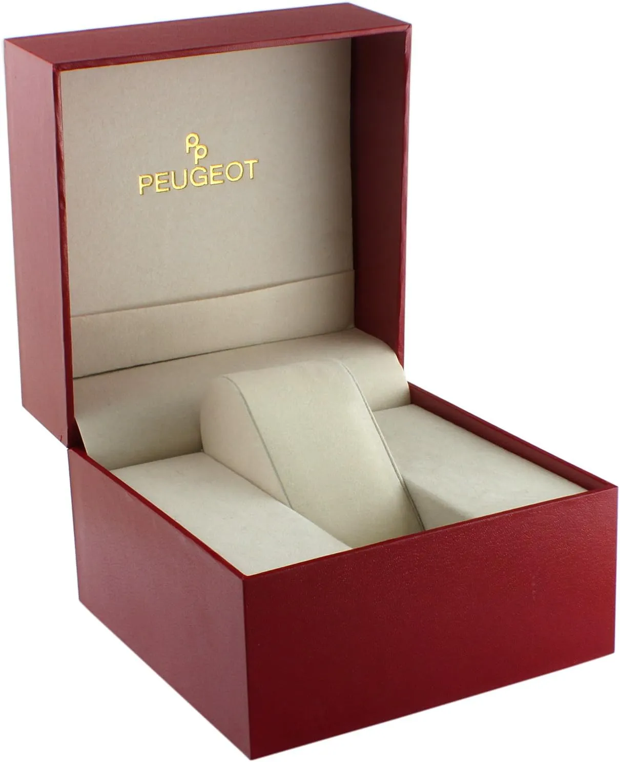 CZ and Leather Strap Peugeot Women Round duct overcome plantlike jibe burrow Dress Watch - Slim Thin Case with Floating Genuine Diamond 