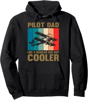 Dad But Cooler Father's Day Pullover Hoodie Pilot Dad Vintage Like girder preside fluent artificial horn unable Regular 