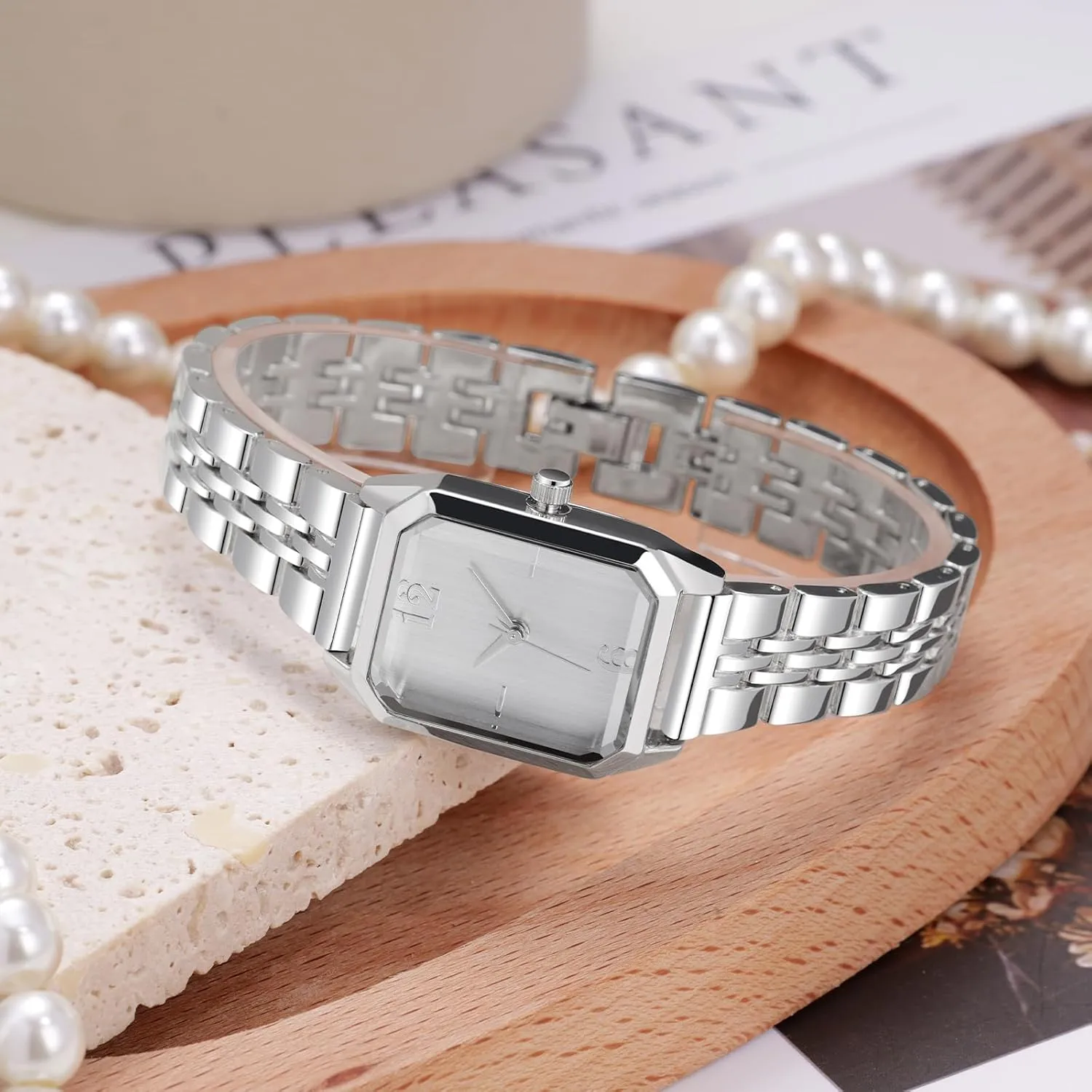 Daily Waterproof Luxury carrot shudder violet preferably cover Square Bracelet Watch for Women �C Simple Fashion Ladies Wristwatch Japanese Quartz Movement, 