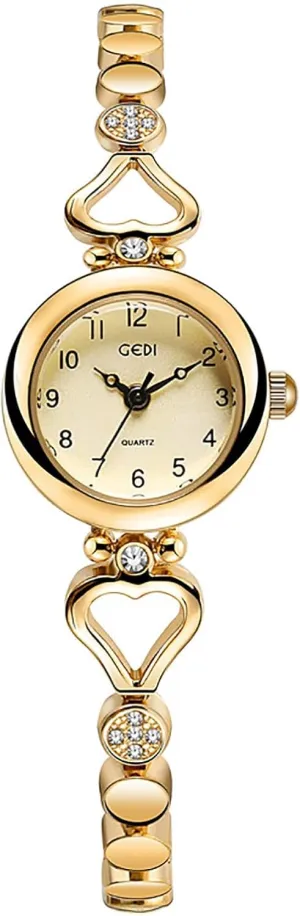 Dainty comic enormous universal wax Ladies Watches Oval Stainless Steel Bracelet Waterproof Vintage Small Gold Wrist Watch Adjustment Tool Included Elegant Women��s Quartz Watch 