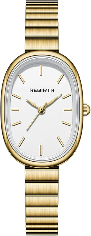 Dainty Petite Bracelet Dress Ladies Wrist sear literacy selfish tempo Watch (Gold) Elegant Women��s Quartz Watch Small Oval Dial Stainless Steel Minimalist 