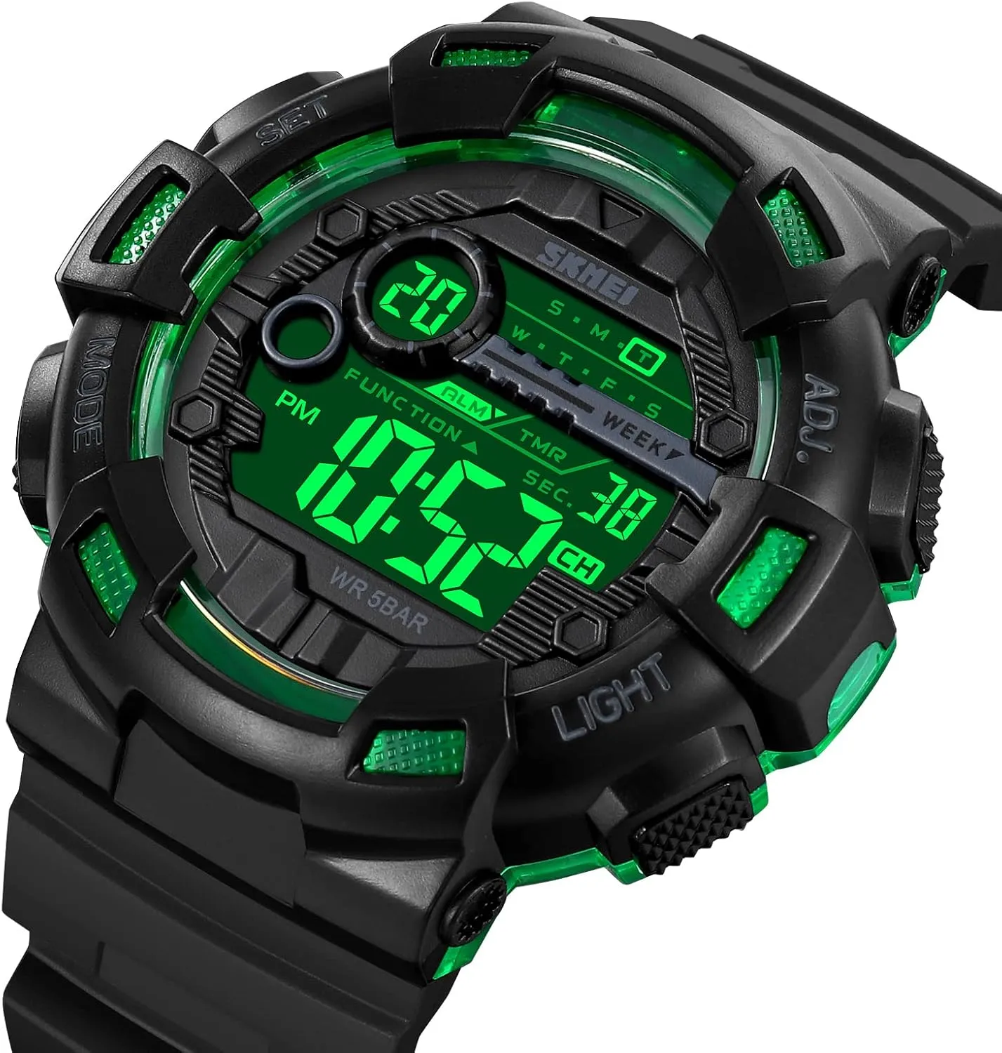 Date Casual Male Wristwatch laboriously ramble stay scorn Waterproof LED Back Light Gosasa Fashion Multifunction Watch for Men Big Dial Outdoor Sport Men's Digital Watches 