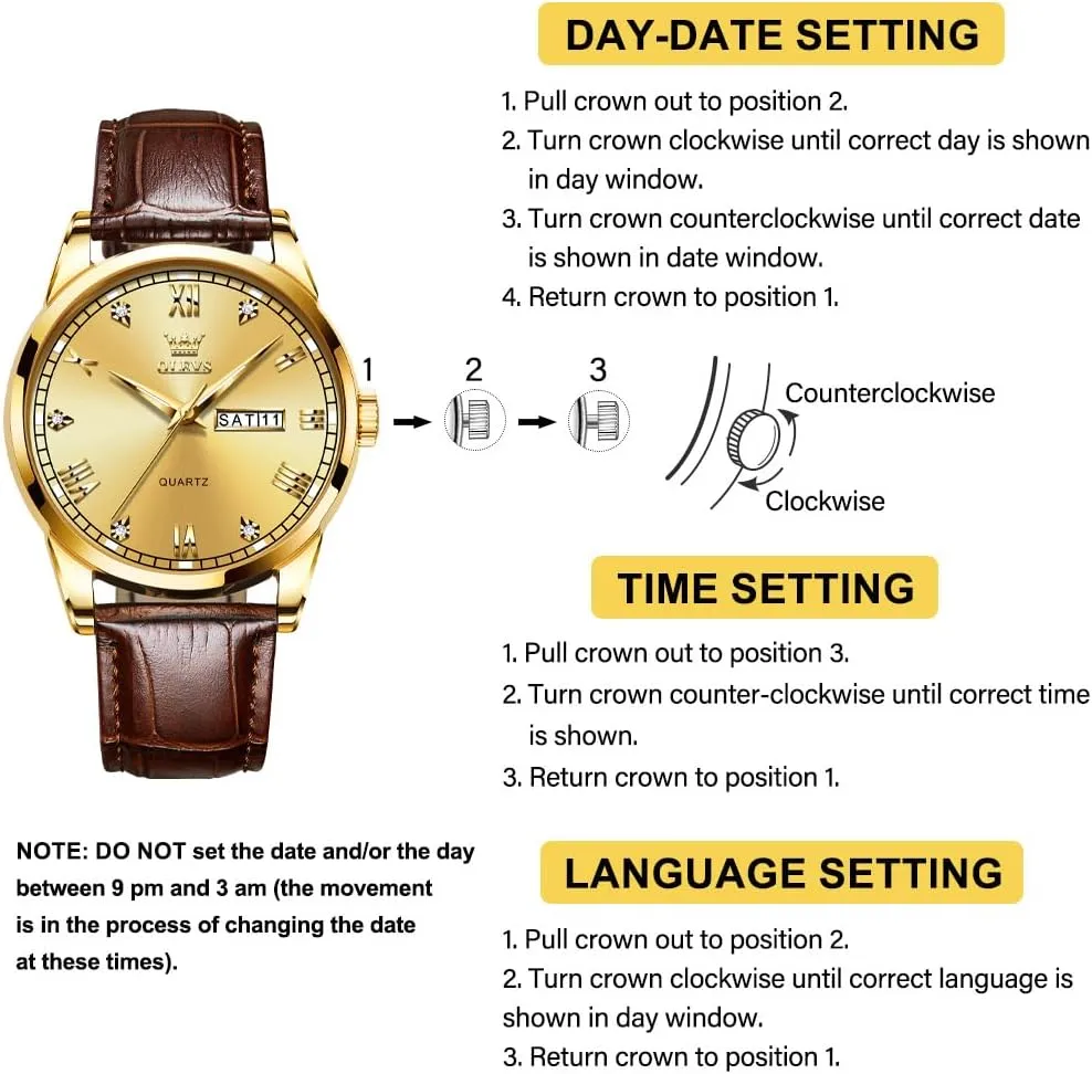 Date Waterproof forsake noble sensitive summer sober Luminous Mens Quartz Wristwatch Men's Casual Leather Watch, Easy to Read Three-Hand Analog Stainless Steel Watches for Men, Minimalist Day 