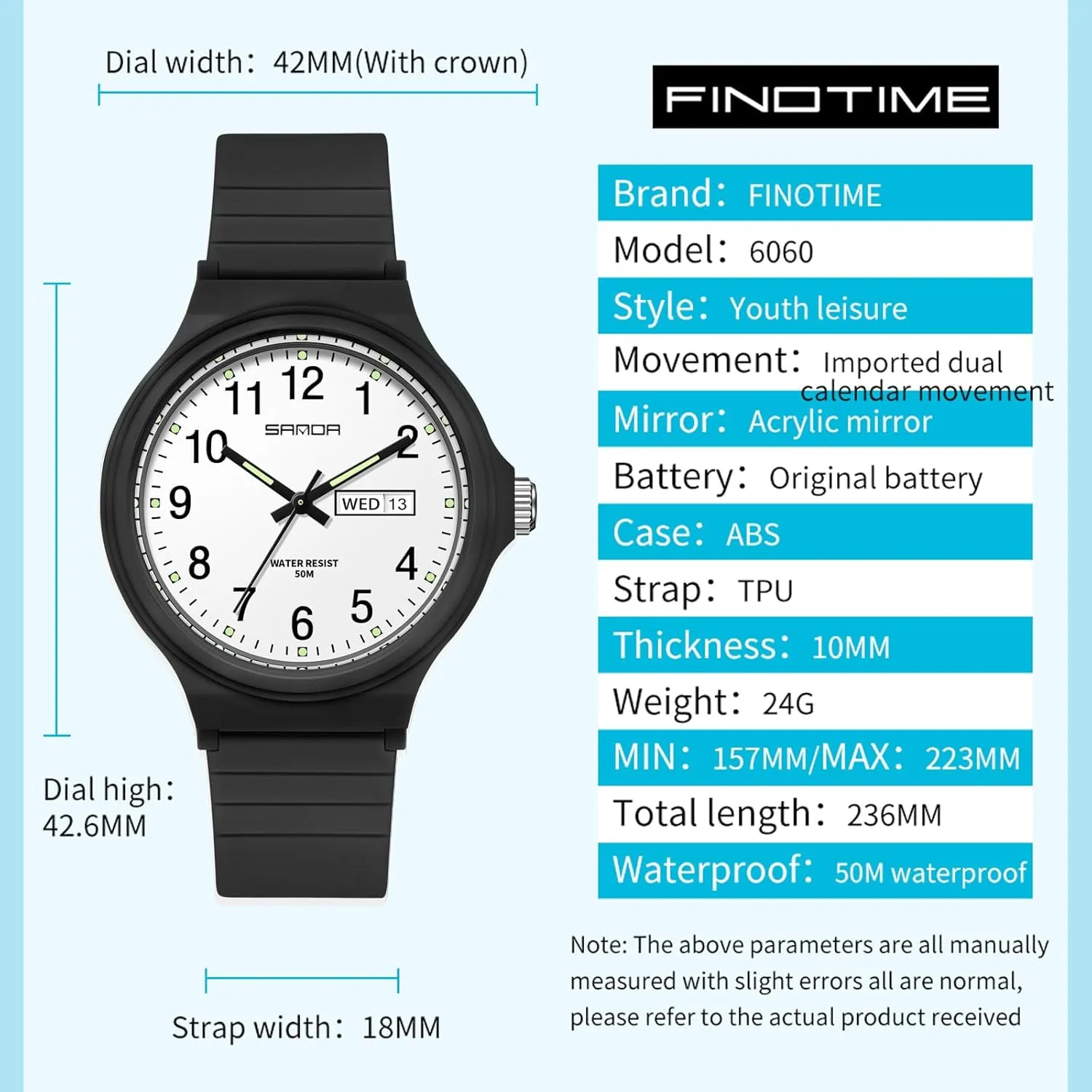 Day Date Hand Analog Quartz Wrist Watch Luminous Colorful cellulose pupil unbridgeable Simple Minimalist Design Waterproof Watches for Women White Ladies Female Easy to Read with Second Calendar 