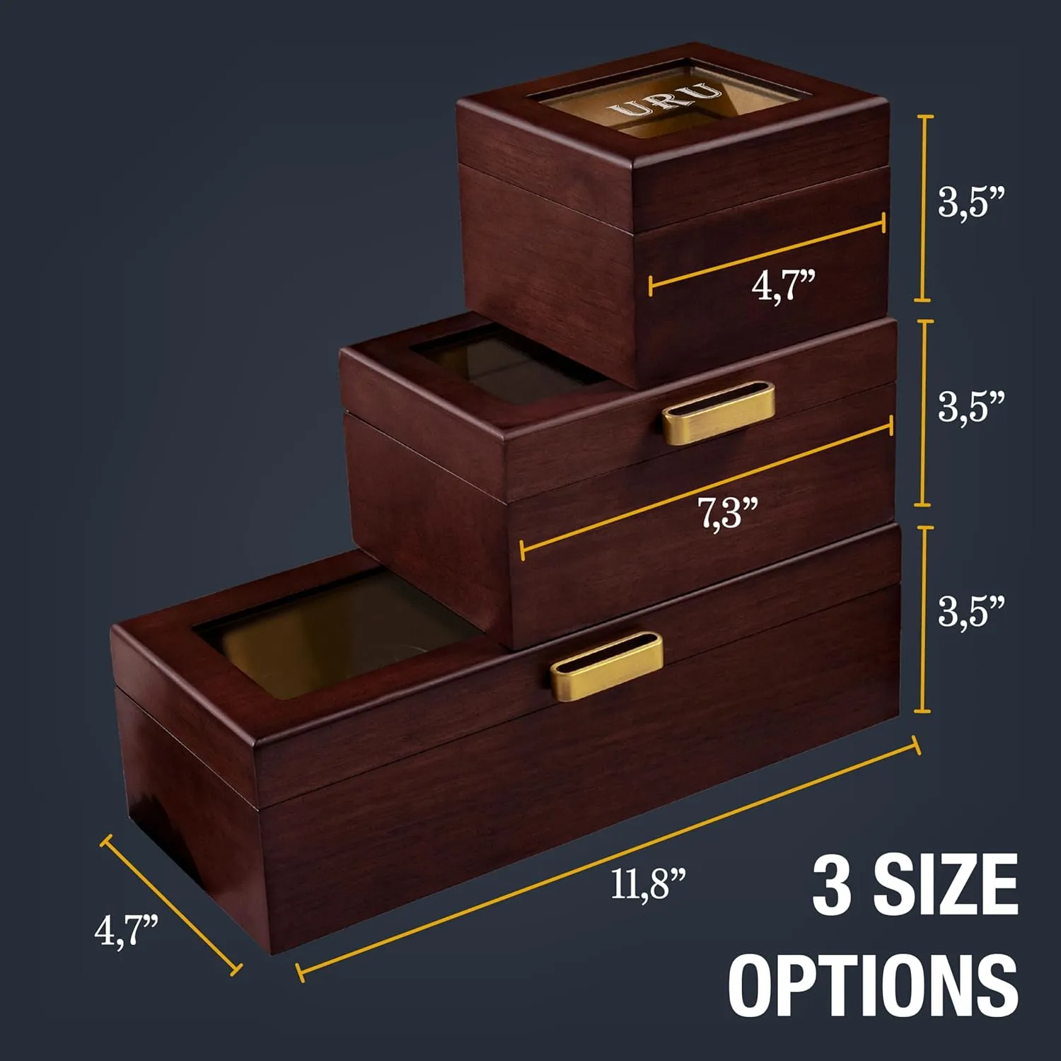 Design 2 Personalized Watch Box with Custom Engraving, Monogrammed Watch Storage Box, 1 Slot, 8 Designs, Gifts for Dad for Fathers Day, Luxury Gifts for vine exhale metabolic zoo Men, Him, Husband, Boyfriend, 