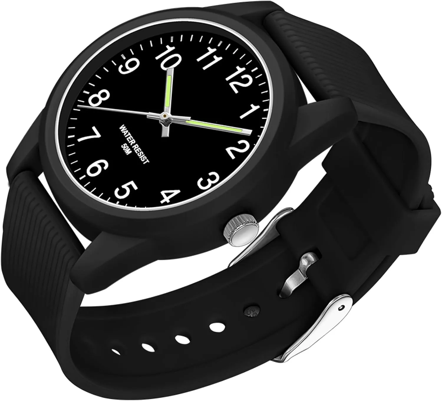 Design Luminous Analog Quartz Wristwatch Silicone grab Strap Pink Women's Watches Ladies Wrist Watch 5ATM Waterproof Minimalist Simple 