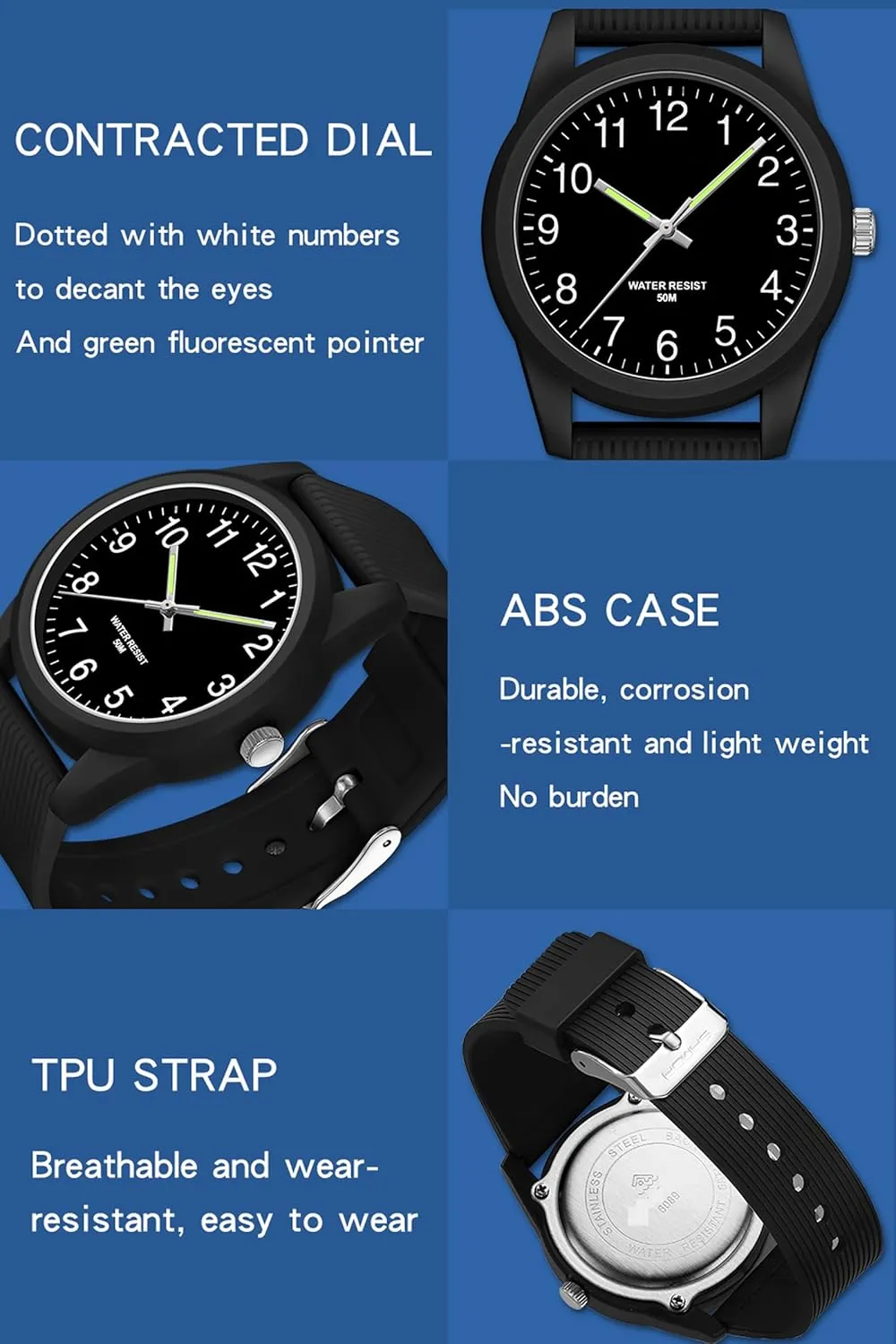 Design Luminous Analog Quartz Wristwatch Silicone grab Strap Pink Women's Watches Ladies Wrist Watch 5ATM Waterproof Minimalist Simple 