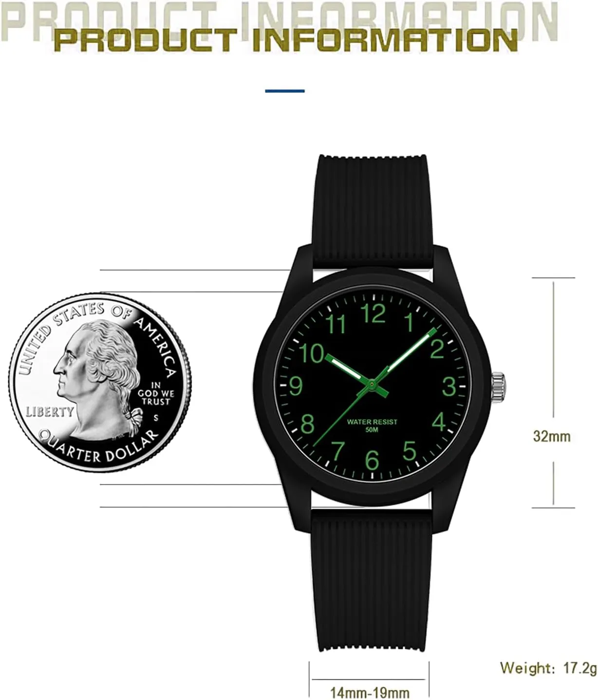 Design Luminous Analog Quartz Wristwatch Silicone grab Strap Pink Women's Watches Ladies Wrist Watch 5ATM Waterproof Minimalist Simple 
