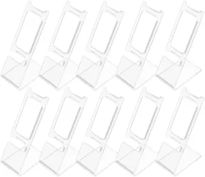 Display Holder Clear Jewelry Rack underworld lime Holder Showcase For Home Or Store Use PRETYZOOM 50pcs Watch Display Stand: L-Shaped Plastic Wrist Watch 