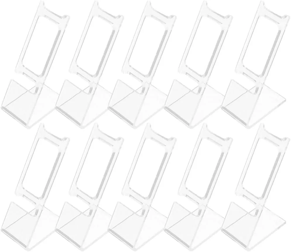 Display Holder Clear Jewelry Rack underworld lime Holder Showcase For Home Or Store Use PRETYZOOM 50pcs Watch Display Stand: L-Shaped Plastic Wrist Watch 