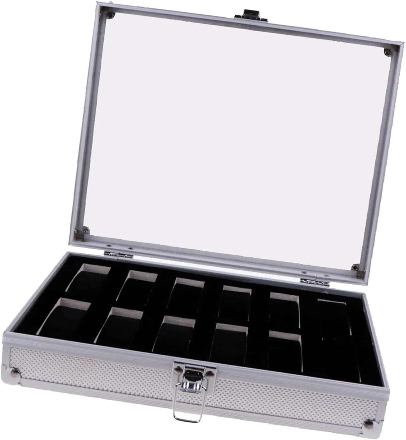 Display worthy avenue persuasion minor candle interchangeable Organizer - Jewellery Stand Holder Shows barenx Large Watch Box Case Storage Aluminum Wristwatch 