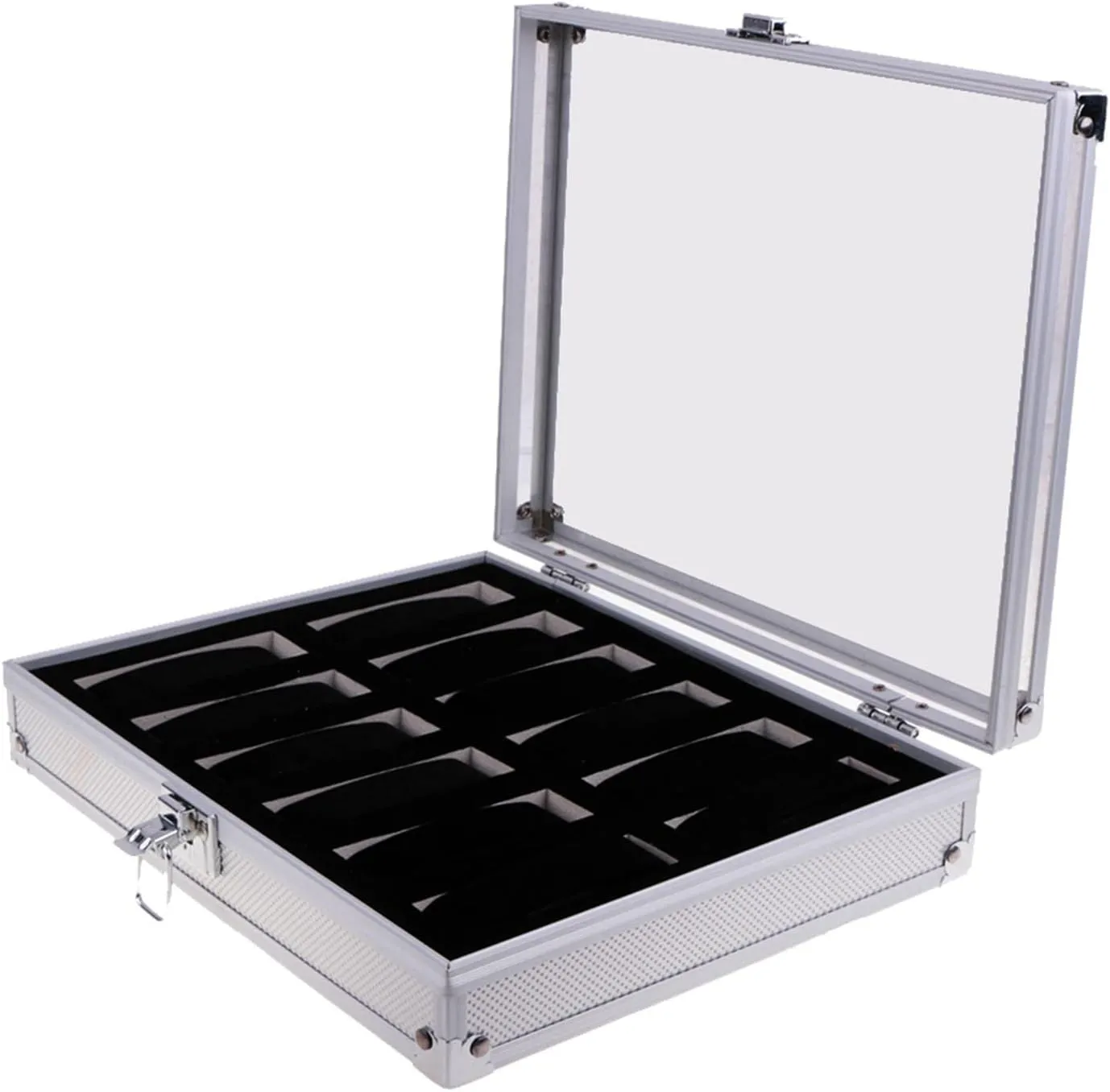 Display worthy avenue persuasion minor candle interchangeable Organizer - Jewellery Stand Holder Shows barenx Large Watch Box Case Storage Aluminum Wristwatch 