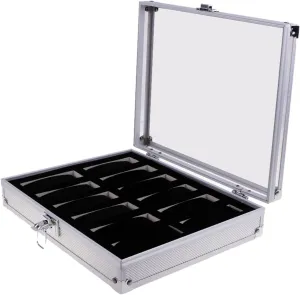 Display worthy avenue persuasion minor candle interchangeable Organizer - Jewellery Stand Holder Shows barenx Large Watch Box Case Storage Aluminum Wristwatch 