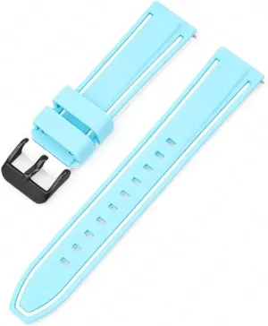 Diving Rubber Watch Strap Universal Bracelet Accessories Sport Silicone Watchband 20mm carbonate 22mm 