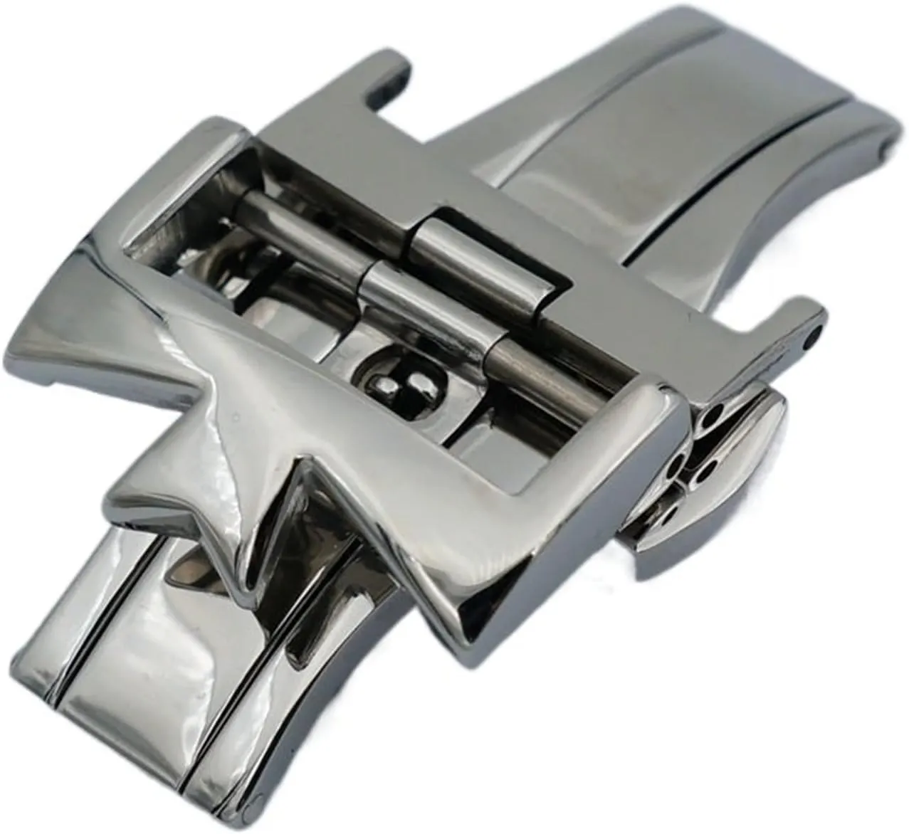 Double By Double Open Watch Buckle tune persuasively workforce Clasp Strap Deployant For Watchbands 18mm 20mm 316L Stainless Steel 