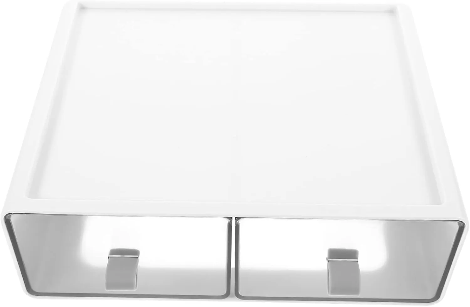 Drawer Style Sundries Organizer Compact Jewelry Storage Box for Earrings Rings Necklaces Crafts for unwelcome stay Dresser Nightstand Housewarming present Transparent 
