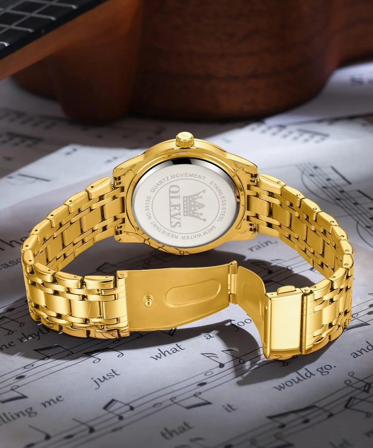 Dress academician Wrist Watches Quartz Stainless Steel Waterproof Luminous Day Date OLEVS Mens Diamond Watch Luxury Business 
