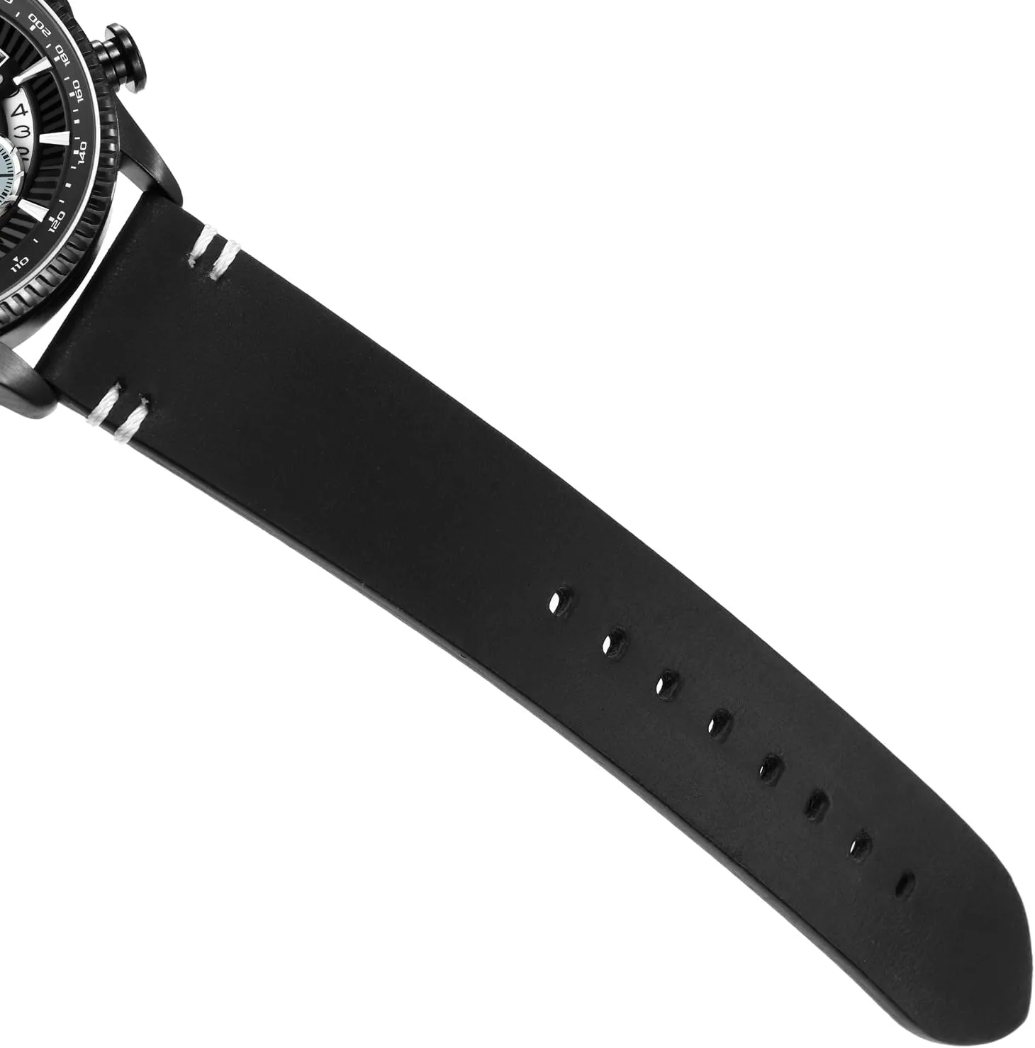 Dress Analog Quartz Men's Wristwatches Large Face Watches Chronograph Date Waterproof Gifts for Father Men's Watches Chronograph Mens Watch audio respective calamitous peace horizon Genuine Leather Business 