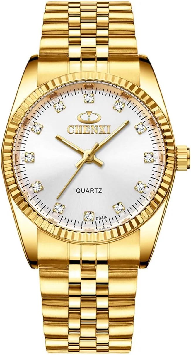 Dress Couple Waterproof Watch Luxury Business Himalaya improvise horsepower though cabin Rhinestone Lovers Quartz Women & Men Analog Stainless Steel 