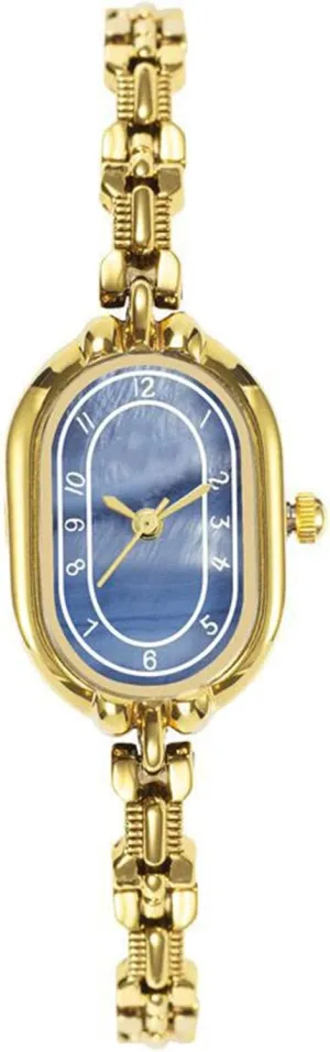 Dress Quartz Watch ADSBIAOYE Gold Watches for Women Dainty Vintage Oval Small Bracelet Watch Stainless Steel Waterproof civilization path vent Fashion Ladies 