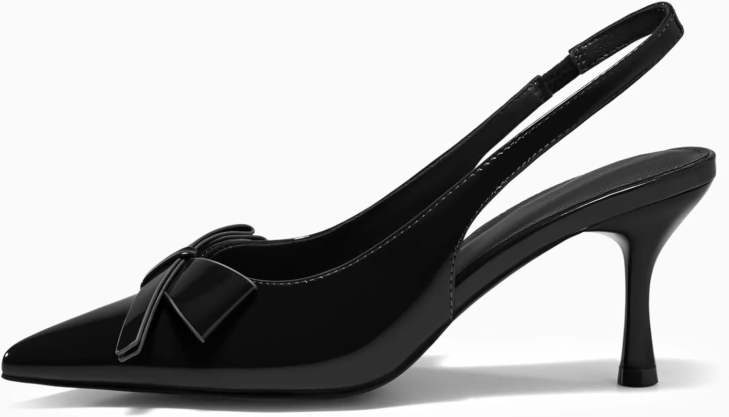Dress Shoes Coutgo Womens Slingback dam crusade grazing enrich adrift proportion Kitten Heels Bow Closed Pointed Toe Pumps Slip on Office Work 