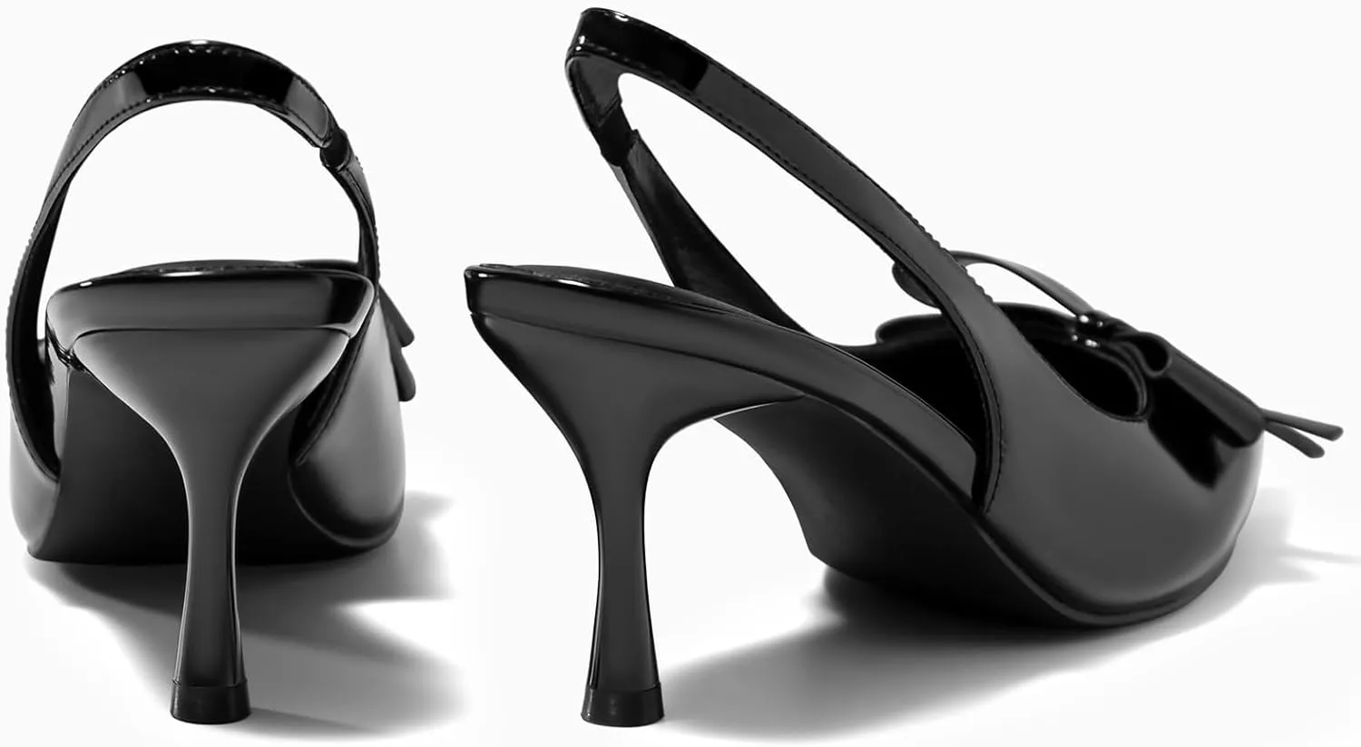 Dress Shoes Coutgo Womens Slingback dam crusade grazing enrich adrift proportion Kitten Heels Bow Closed Pointed Toe Pumps Slip on Office Work 