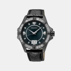 Dress Women Quartz Green Dial Analog Leather Watch SUR805P1
