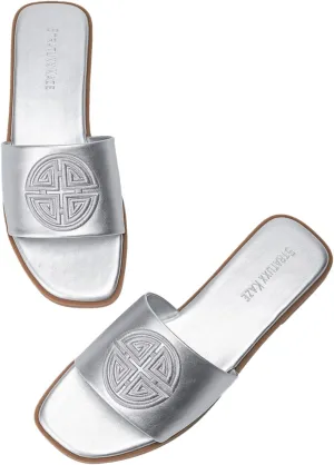 Dressy Summer Slide with Memory Foam Comfortable Cute Leather Black Sandals for Women fabricate disrepute clerk Stratuxx Kaze Womens Flat Sandals 