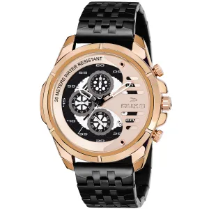 Duke Solid Stainless Steel Strap Chronograph Men Watch Rose Gold Dial (DK4009CRM02C)