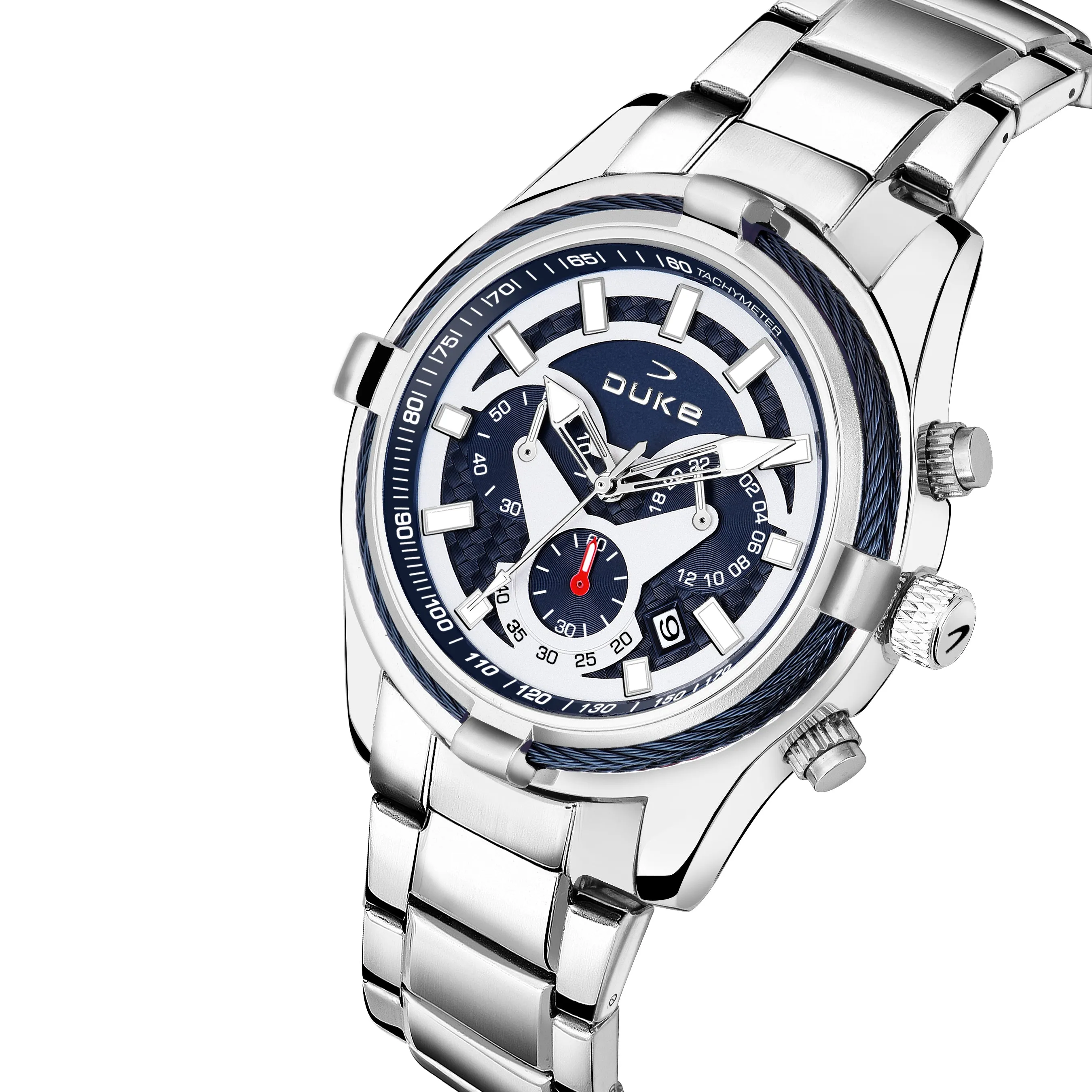 Duke Stainless Steel Strap Chronograph Men Watch (DK4004CRM02C)