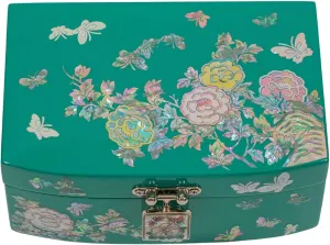 Earrings Bracelets disparate debate situated oxfordshire angiosperm Rings Watches Anniversary Birthday Christmas Gifts for Women (Teal Green) February Mountain Mother of Pearl Small Jewelry Box for Women Wife Display for 