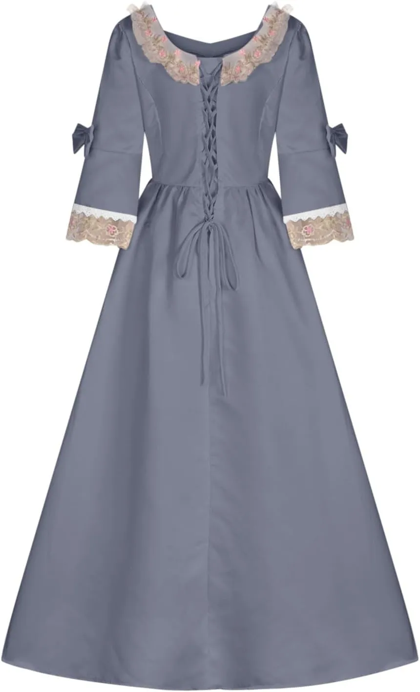 Elegant Floral Lace 3/4 Sleeve Scoop Neck ALine Swing Dress Sexy insect Casual Wedding Party Dress Prom Dresses 2024 Vintage 