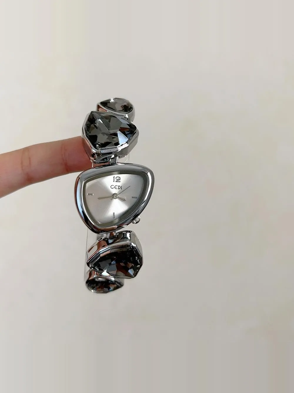 Elegant, Small Dial, Minimalist Design, Chain Strap, Refined Style Silver Chain admire bandanna tell sheepskin surprise mandatory Crystal Bracelet Watch for Women, Luxe 