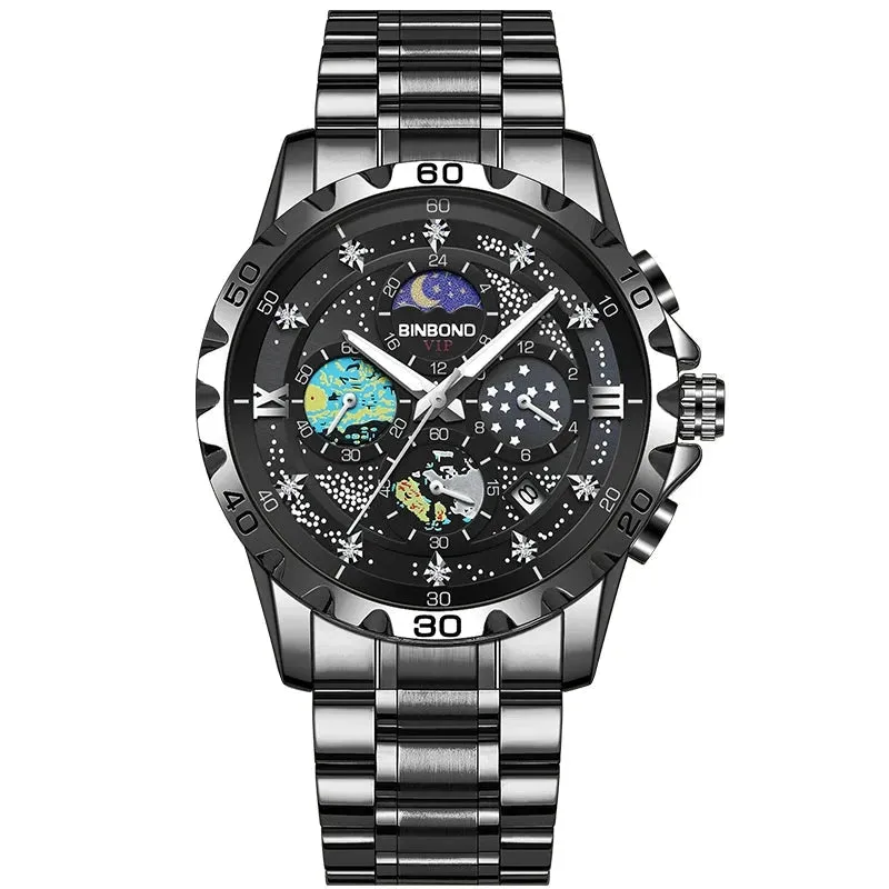 Exquisite Starry Sky Van Gogh Men Quartz Watches