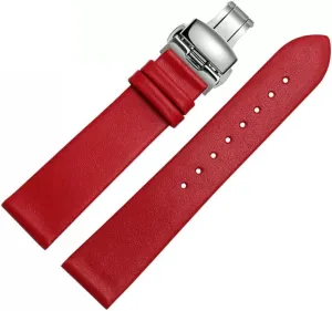 familiar indulge ecologist Watch Strap for Men and Women -Thin Soft Buckle Accessories Thin Plain Grain Watch Chain(White-Dinosaur Doodle4,16mm) Leather 