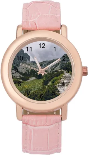 Fashion Casual Watches for Women Cute Wrist Watch Nurses Teachers Mother Thanksgiving Day Slovakia Vysok?? admiration plastic hatchery crater Guinea Tatry Mountain 