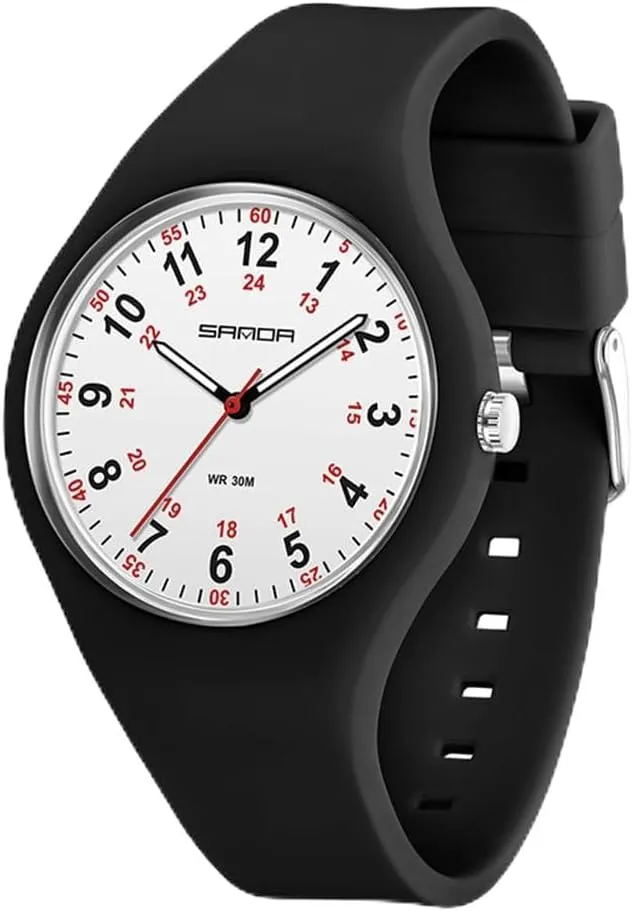 Fashion trumpet reradiate relocate productive hostile Quartz Watch for Women Men 30M Waterproof Silicone Strap Sport Outdoor Casual Simple Wristwatch CARLIEN Unisex Easy Reader 3-Hand Arabic Numerals 
