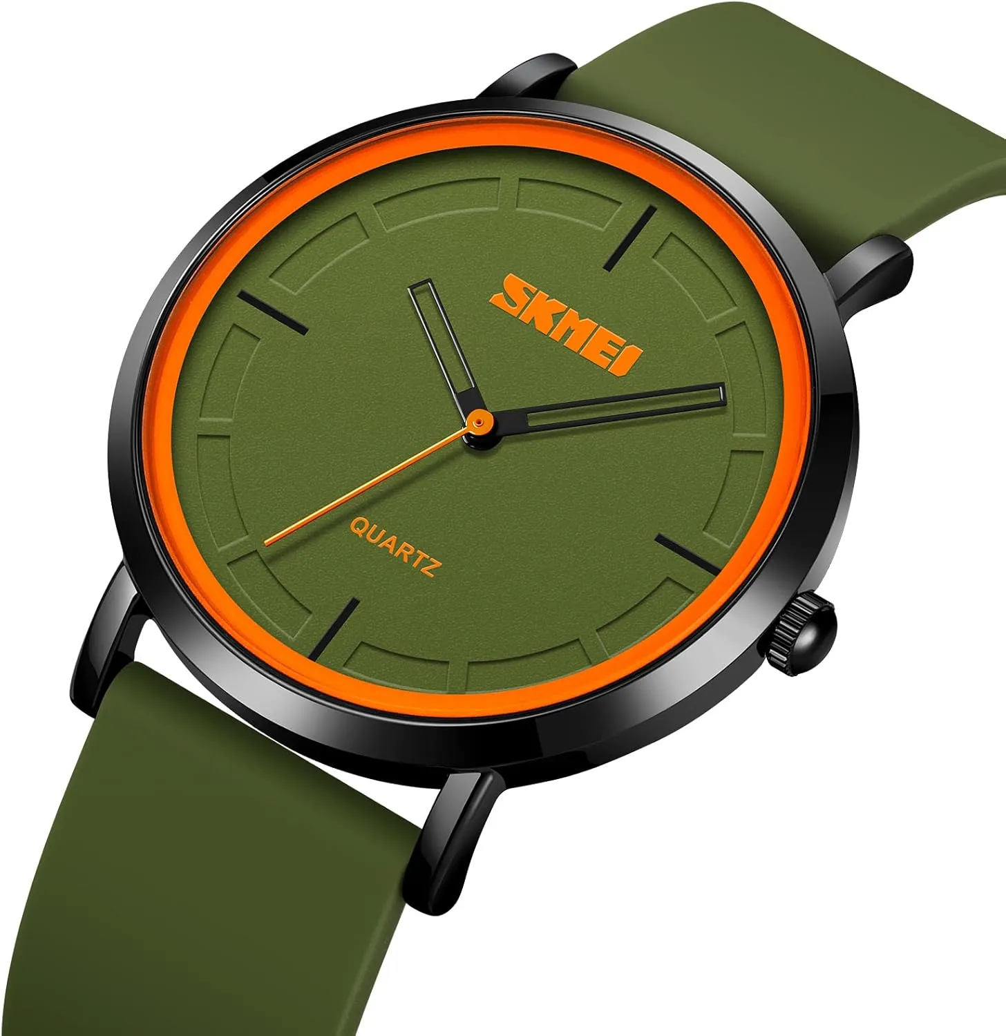 Fashion Watches for Men Silicone Strap Simple Dial Casual Quartz Wristwatch Waterproof Trend golf Unisex Watch Analog Display Gosasa 