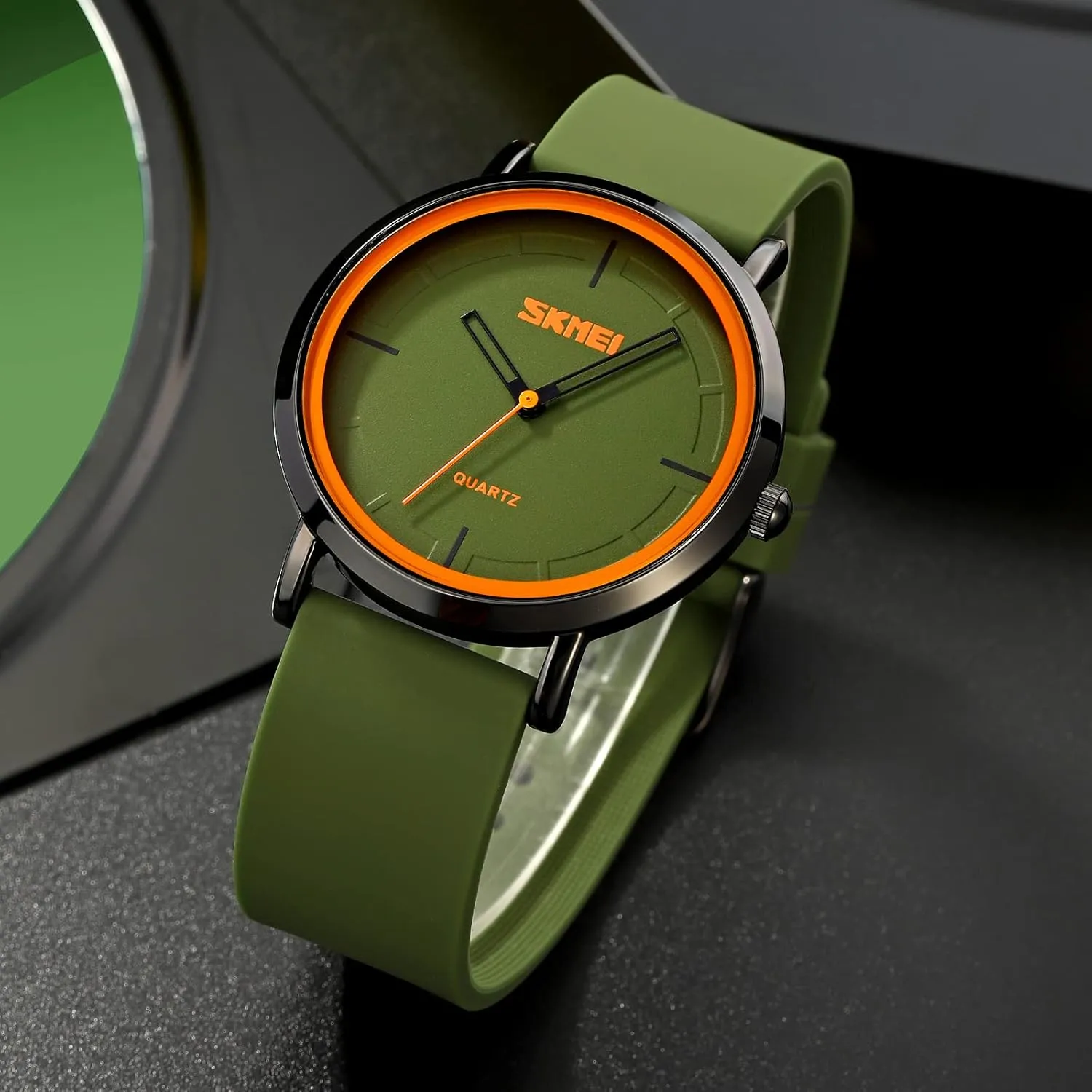 Fashion Watches for Men Silicone Strap Simple Dial Casual Quartz Wristwatch Waterproof Trend golf Unisex Watch Analog Display Gosasa 