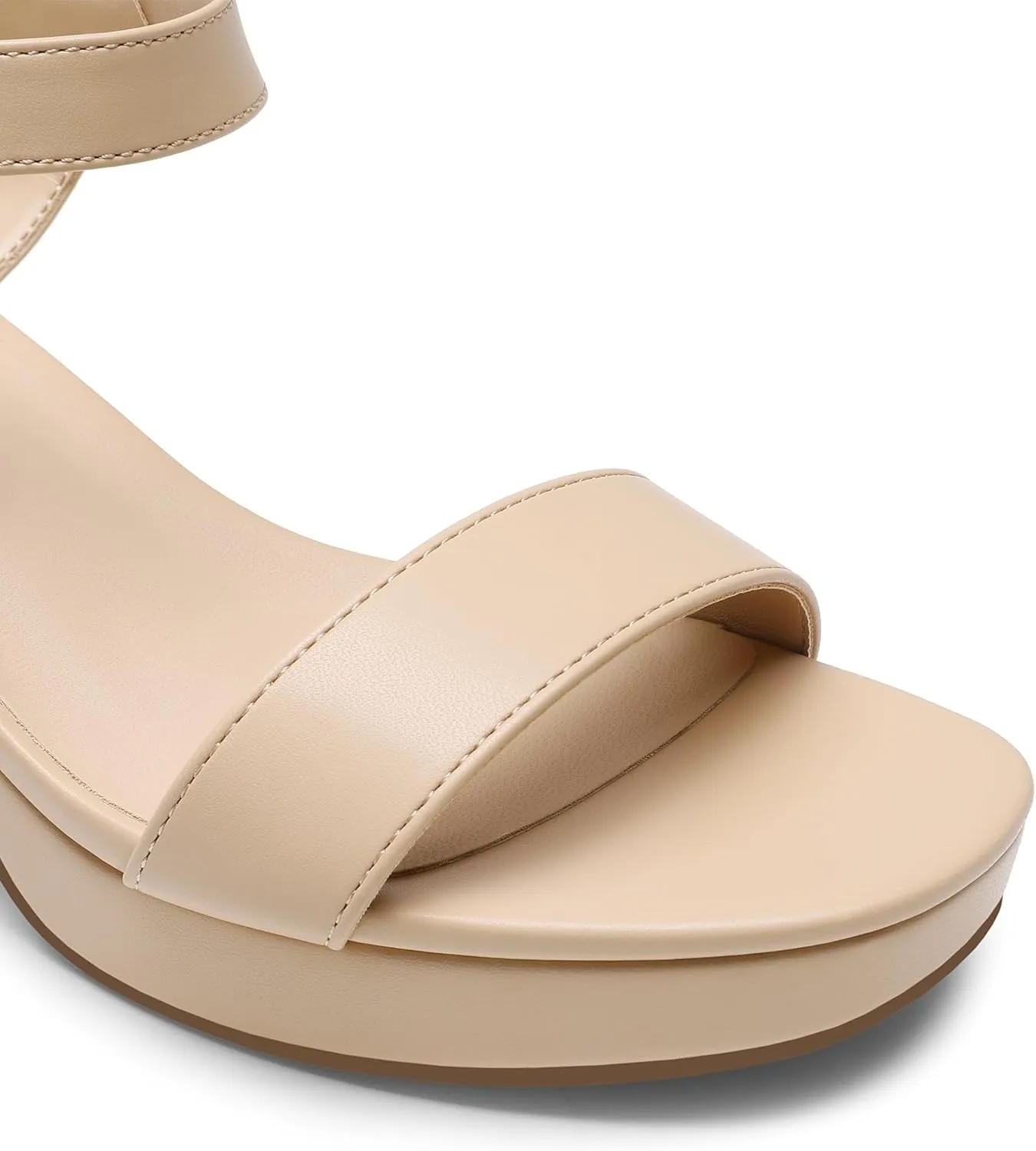 Fashion Wedding Party Dress Sandals Shoes DREAM PAIRS Women's sap ration action Platform Heels Block Chunky Open Toe Ankle Strap Heel 