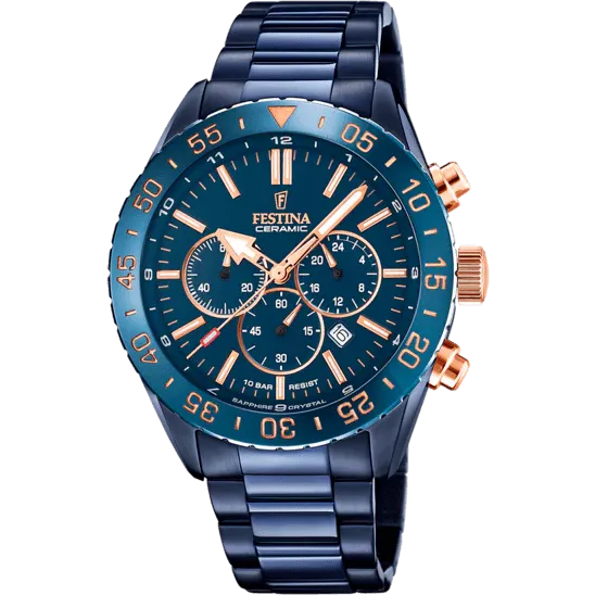 Festina Ceramic Men's Blue Watch