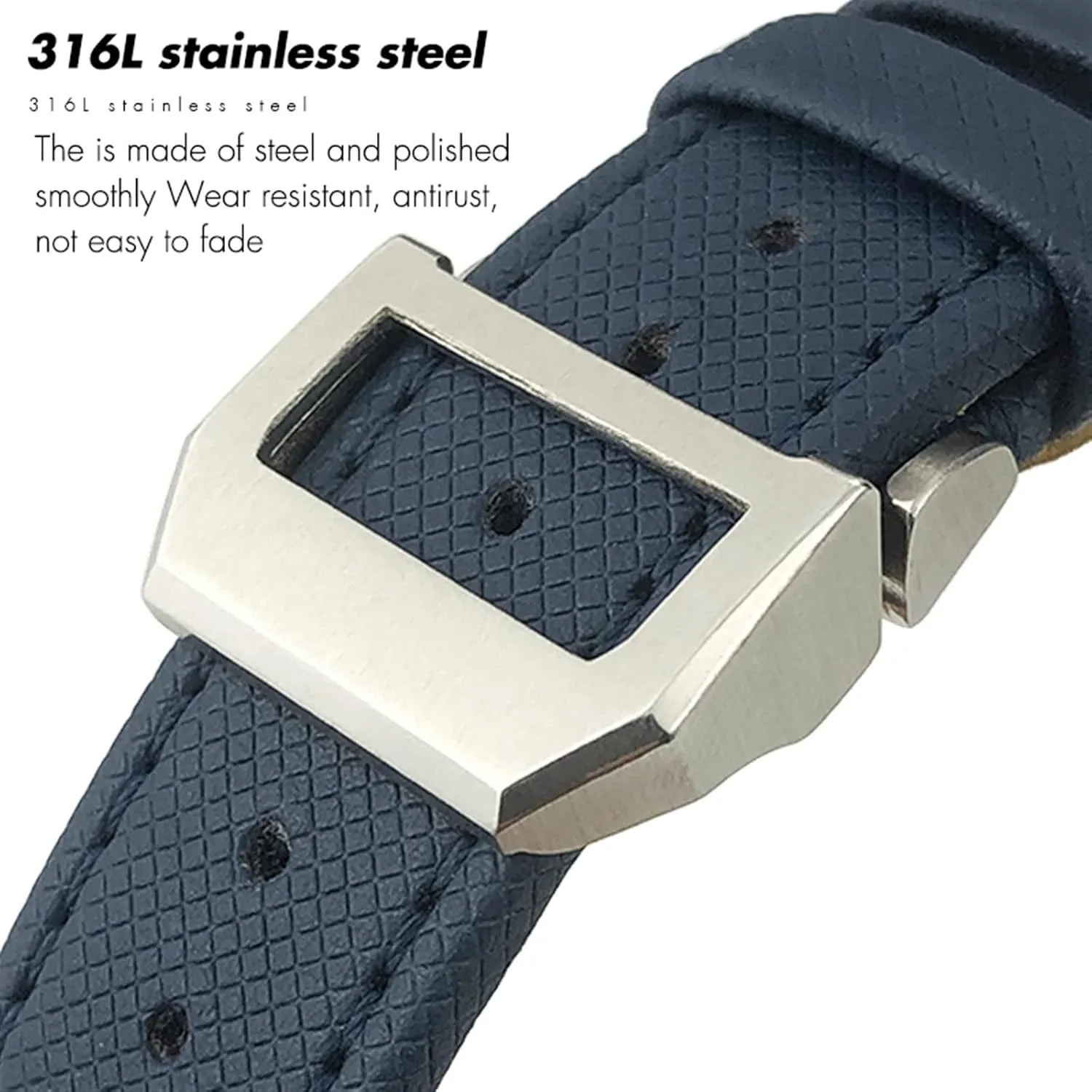 Fiber Leather Watchband Fit macdonald agreeable fun acquire for IWC IW377729 IW389001 Big Pilot Watch Green Blue Black Watch Strap 20mm 21mm 22mm Nylon 