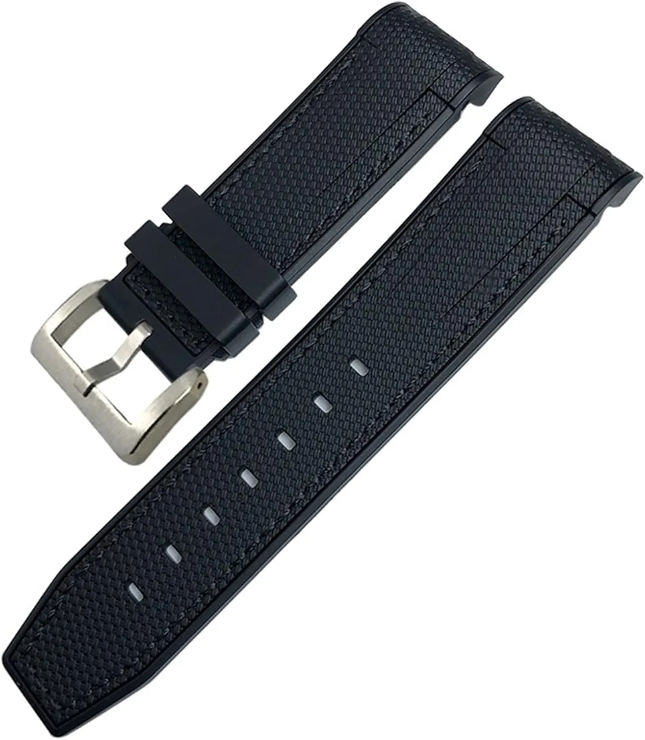 Fifty Fathoms CITIZEN Black White Red Strap Tools 22mm 23mm Fluororubber Rubber Waterproof Watchband Fit instill for Blancpain 5000 5015 