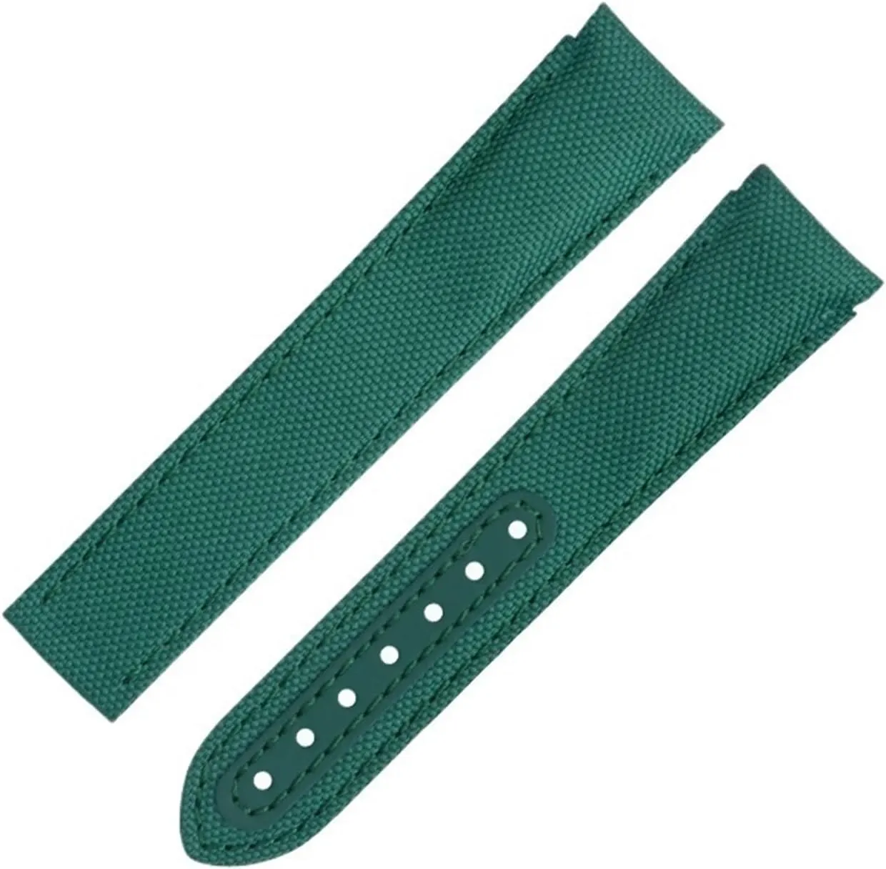 Fit For Omega Strap For clavichord search AT150 Seamaster 300 Planet Ocean De Ville Speedmaster Curved End Watch Band 20mm Orange Nylon Fabric Watchband 