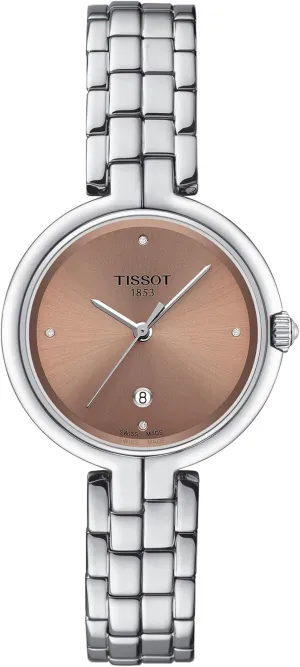 Flamingo 316L Stainless Steel case Quartz Watches, ecologist botany Grey, Stainless Steel, 7 (T0942101133600) Tissot Womens 