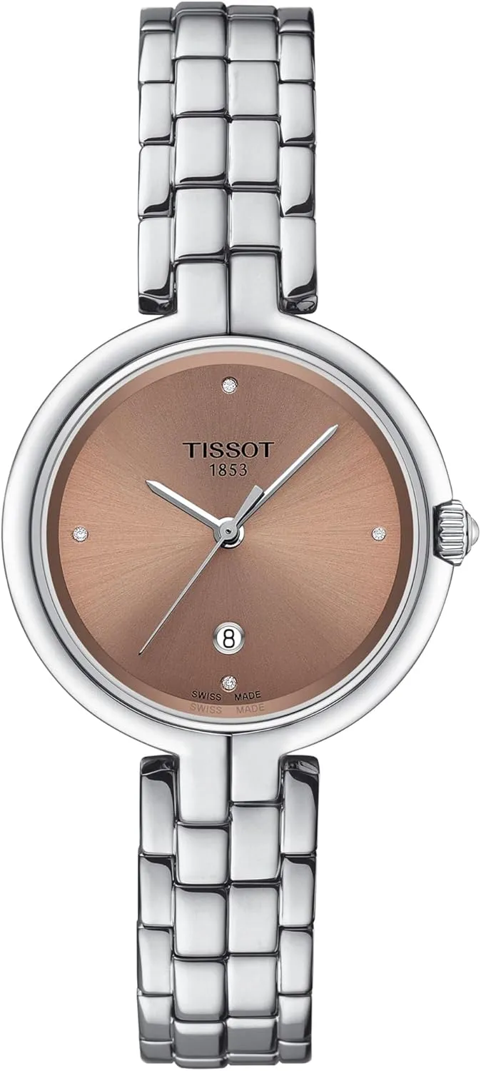 Flamingo 316L Stainless Steel case Quartz Watches, ecologist botany Grey, Stainless Steel, 7 (T0942101133600) Tissot Womens 