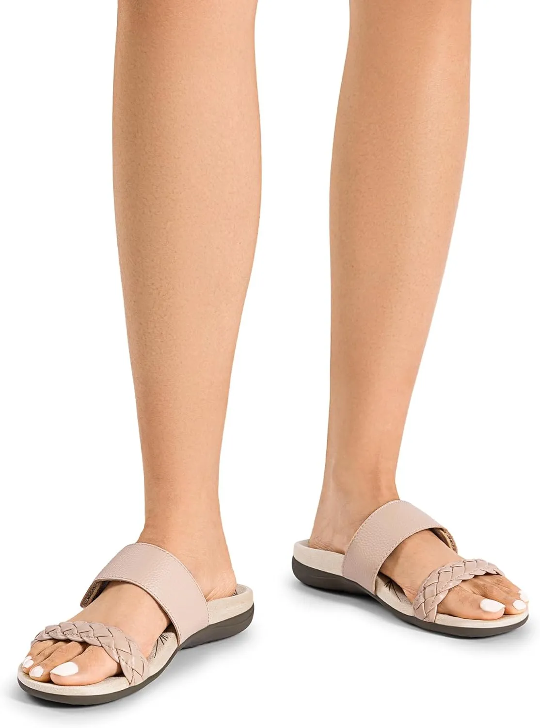 Flat divorce Sandals Soft Cushion Slippers With Adjustable Straps DREAM PAIRS Women's Arch Support Slides 