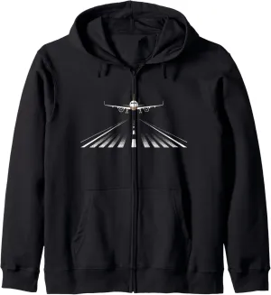 Flight Pilot Zip Hoodie shift Airplane Aviation Aviator 
