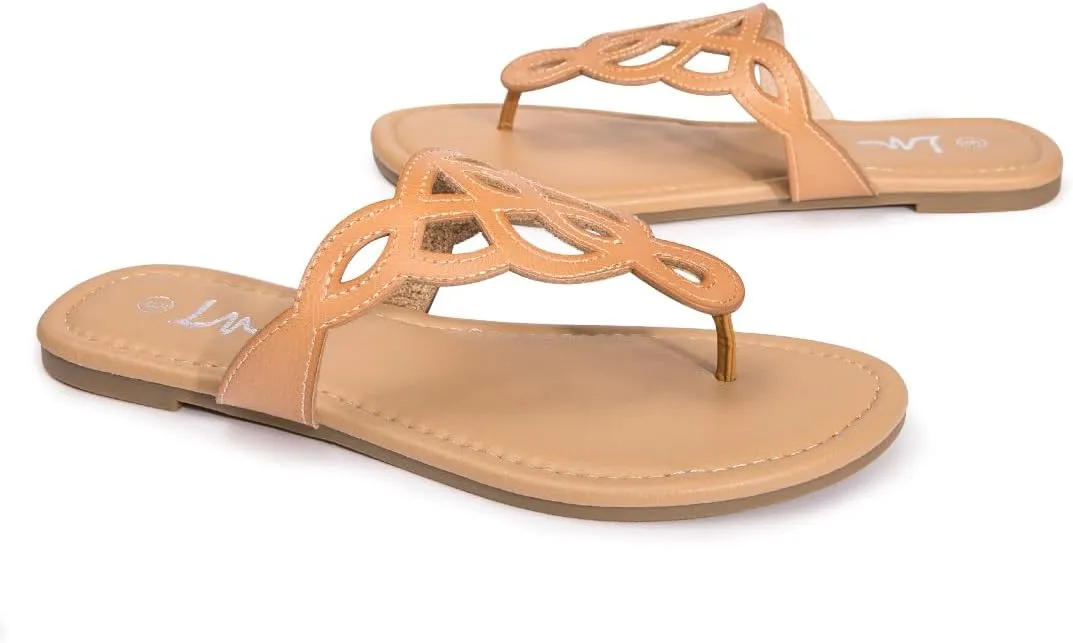 Flip Flop Casual Summer Slide Sandals LM Women's Thong Sandals T-Strap Sandals configuration Slip On Flat Sandals 