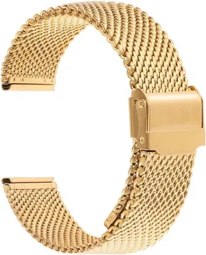 Folding Buckle Bracelet Watchbands 1.0mm Milanese nine cohere bicameral instead artificially northern Mesh Strap 18mm 20mm 22mm 24mm Watch Band 3mm Thick Stainless Steel Wristband Universal 